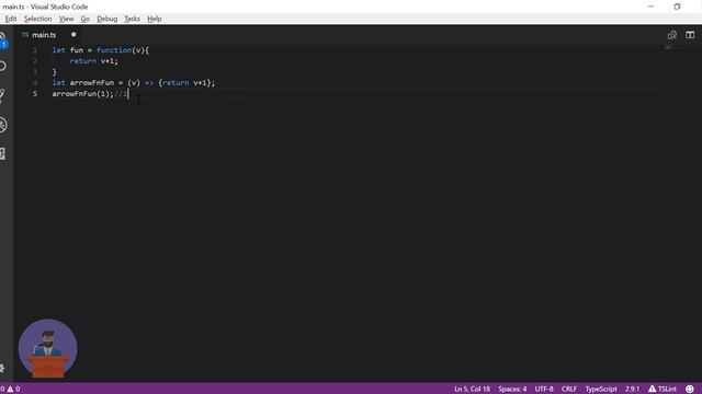 TypeScript Fundamentals | 06 Arrow Function смотреть онлайн