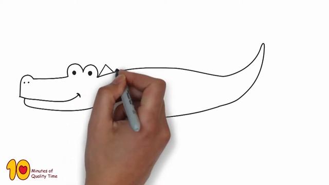 كيفية رسم التمساح للأطفال خطوة بخطوة- How to Draw An Alligator For Kids Step by Step смотреть онлайн