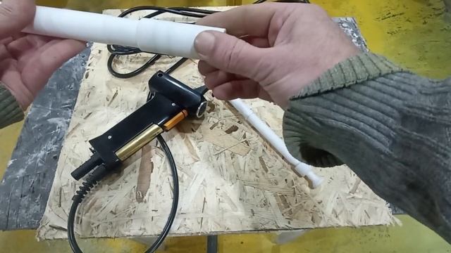 TSL Tribo Max, промышленный трибостатический пистолет с забором краски из бака. смотреть онлайн