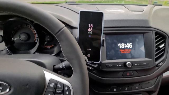Самый УДОБНЫЙ держатель телефона в Lada Vesta! Joyroom в дефлектор. смотреть онлайн