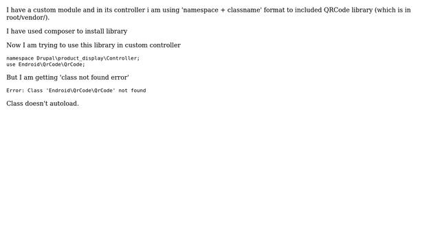 Drupal: use PHP library in Custom Controller смотреть онлайн
