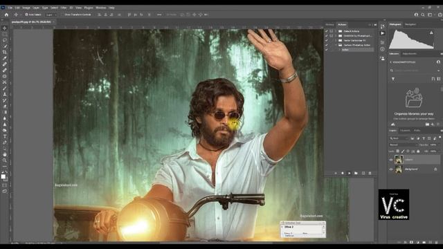 How to cartoon photo edit In Photoshop Action Telugu | Cartoon Photo Editing Tutorial || vector art смотреть онлайн