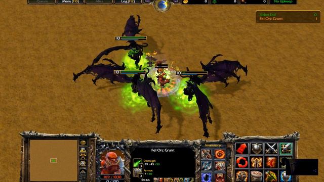 【小黄】4 Illidan Evil Morphed Lv10MaxSkills vs 1 If Fel Orc Grunt Auras & Items FullGrade Reforged смотреть онлайн