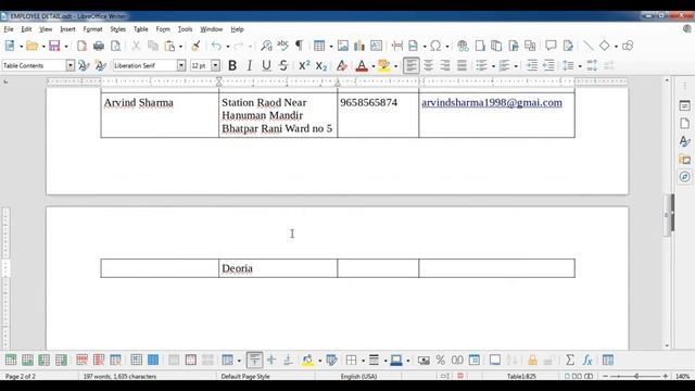 Row To Break Across Pages in Table Menu | Libreoffice Writer Table Menu | Libreoffice Tutorial | смотреть онлайн