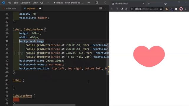 How to Create Heart Shaped Checkbox Pure CSS | HTML தமிழில் смотреть онлайн