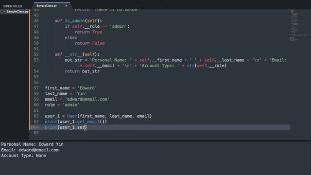 EYR Python - Encapsulation 4 - Setter смотреть онлайн