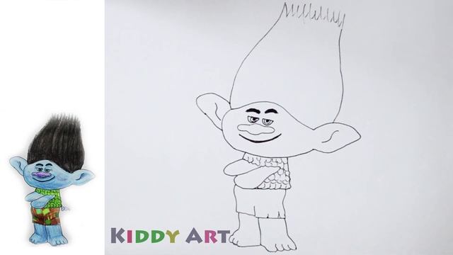 How to Draw Branch from Trolls / Как нарисовать Цветана (Тролли) смотреть онлайн