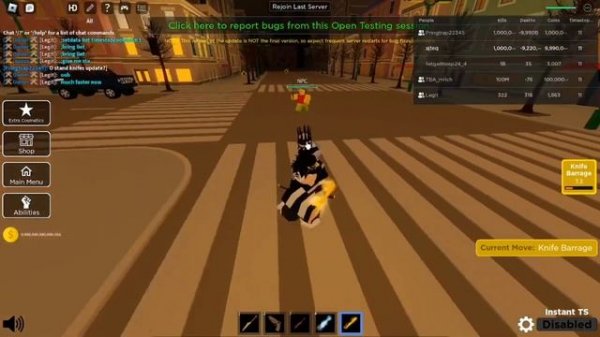 How to get every Stand knife in JoJo Timestop Battlegrounds!