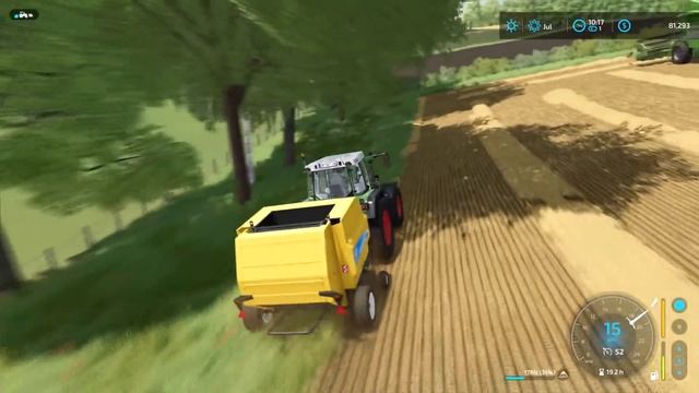Selling Livestock Products, Harvesting Barley, Baling Straw | The Old Stream Farm | FS 22 | Tep #17 смотреть онлайн