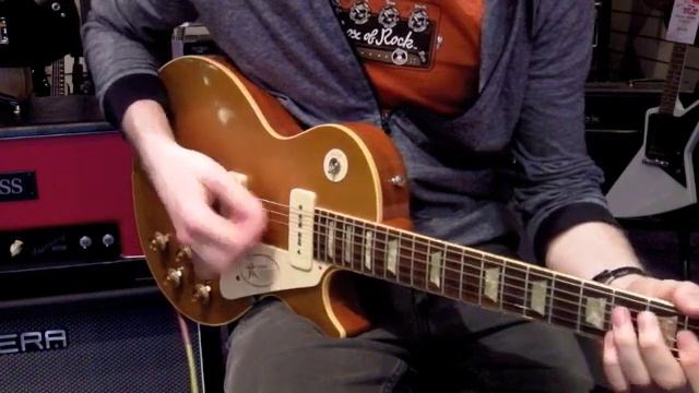 Gibson Custom Shop 56 Les Paul Gold Top p90 смотреть онлайн