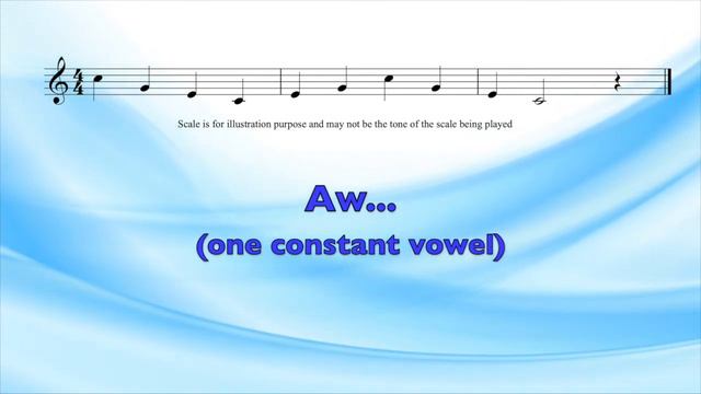 Arpeggio No 2 going down the Scale for Middle Voice for Baritone or Mezzo Soprano - how to sing смотреть онлайн