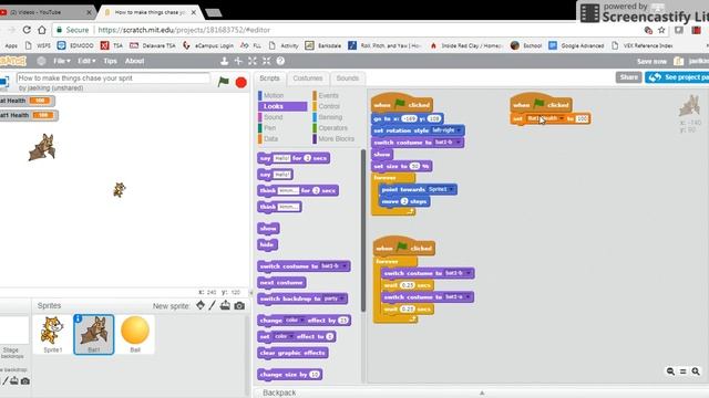 How to make your sprite throw things at other moving sprites in Scratch смотреть онлайн