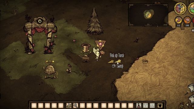Using Clean Sweeper | Don't starve Together смотреть онлайн