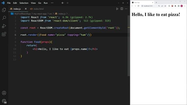 React JS Tutorial #7 - Properties (aka. Props) смотреть онлайн