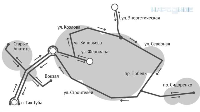 Новый маршрут автобуса 5-К смотреть онлайн
