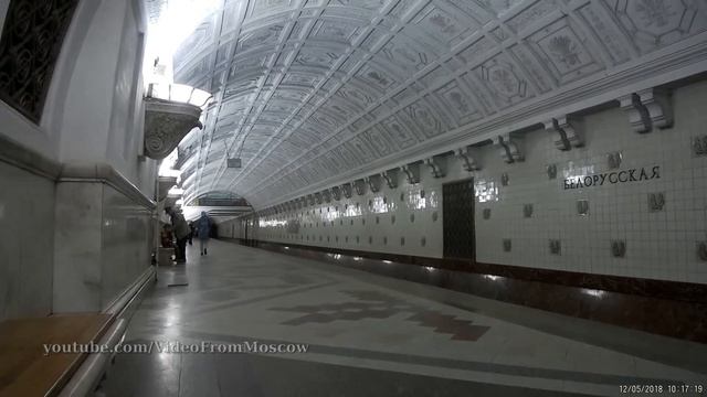 Поездка по кольцевой линии метро на поездах Яуза и Москва // 12 мая 2018 года смотреть онлайн