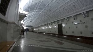 Поездка по кольцевой линии метро на поездах Яуза и Москва // 12 мая 2018 года