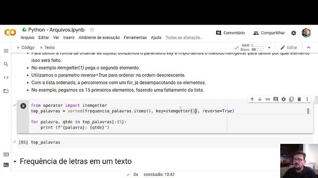 Arquivos em Python - 03 - Palavras Mais Comuns смотреть онлайн