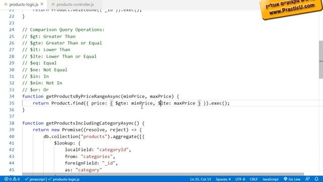 כתיבת שאילתות של MongoDB בתוך Mongoose смотреть онлайн