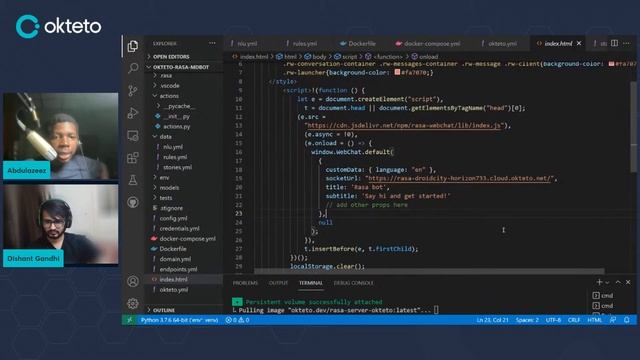 Build a Rasa Chatbot with Okteto смотреть онлайн