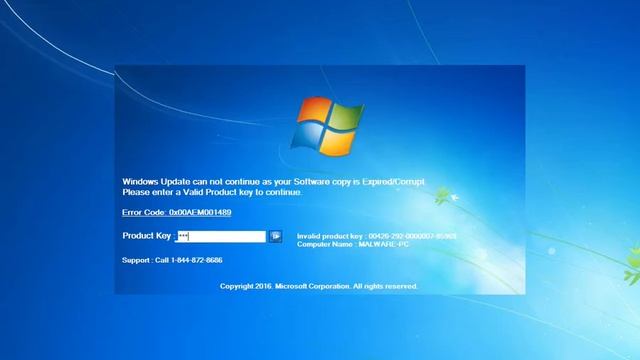 Fake Windows Update смотреть онлайн