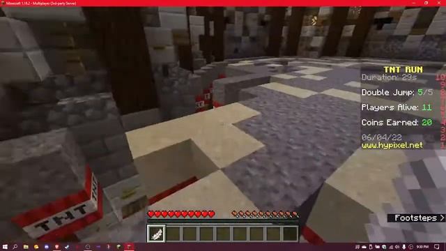 Minecraft Java Hypixel Online - TNT RUN 2 смотреть онлайн