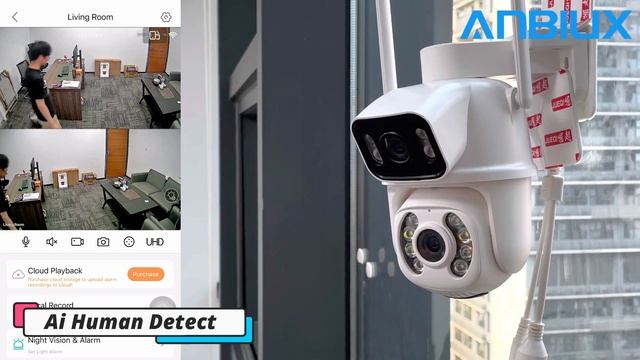 8MP 4K PTZ Wifi Camera Dual Lens with Dual Screen смотреть онлайн