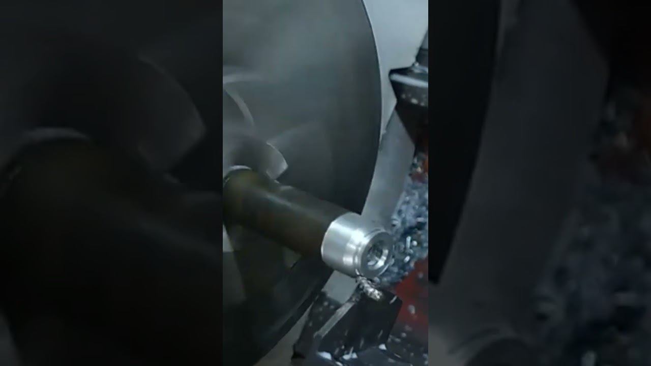 Обработка радиуса отрезным резцом. #токарный #токарнаяобработкаметалла #чпуобработка #отрезнойрезец смотреть онлайн