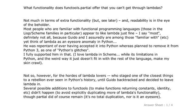 PYTHON : Python: Why is functools.partial necessary? смотреть онлайн