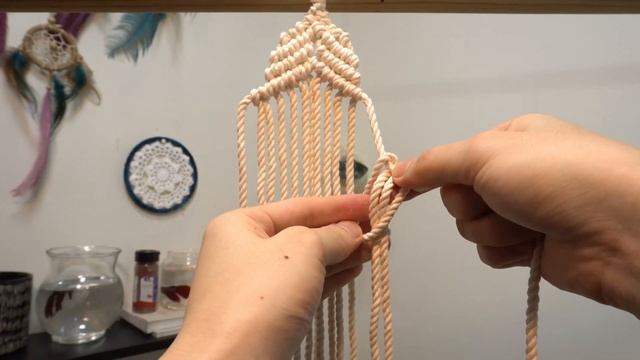 DIY Macrame Tutorial| How to make macrame CHRISTMAS TREE wall hanging смотреть онлайн