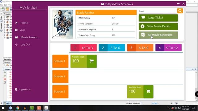 JavaFX Cinema Booking System - JavaFX Material Design смотреть онлайн