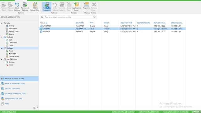 Fail-back VMs after Fail-over on Veeam Clound Connect смотреть онлайн