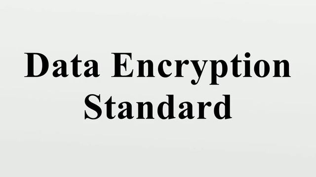 Data Encryption Standard смотреть онлайн