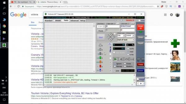 VICTORIA 4.47 - ИНСТРУКЦИЯ по ПРОВЕРКЕ ДИСКА И ИСПРАВЛЕНИЮ БИТЫХ СЕКТОРОВ