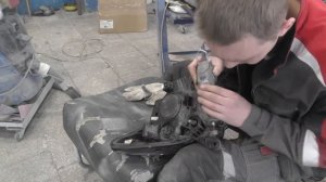 Renault Kaptur, ремонт фары.