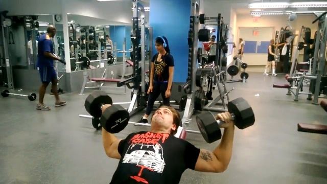 how to: Vince Gironda style incline dumbell press смотреть онлайн
