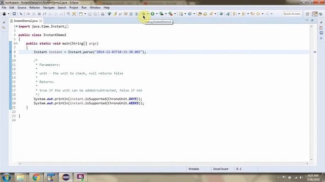How to use isSupported method of Instant class? | Java 8 Date and Time смотреть онлайн