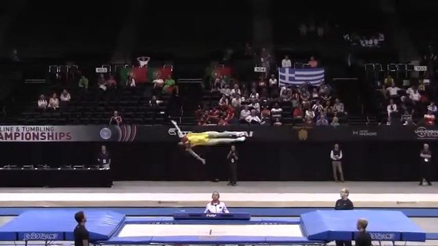 Li Dan Optional CHN,Trampoline World Championships 2014 смотреть онлайн