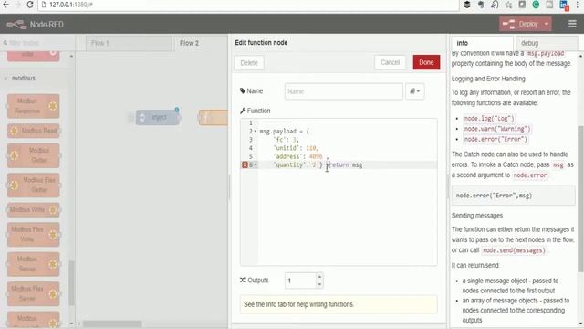 How To Use Node Red To Connect a Modbus Device To A Cloud Database смотреть онлайн