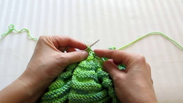 Вяжем летний берет просто, часть 6 смотреть онлайн