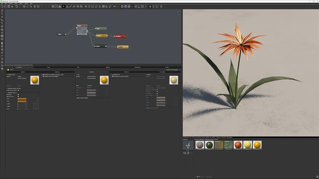 Starting with the plant factory. Creating flower. Adding basic materials Part 5 смотреть онлайн