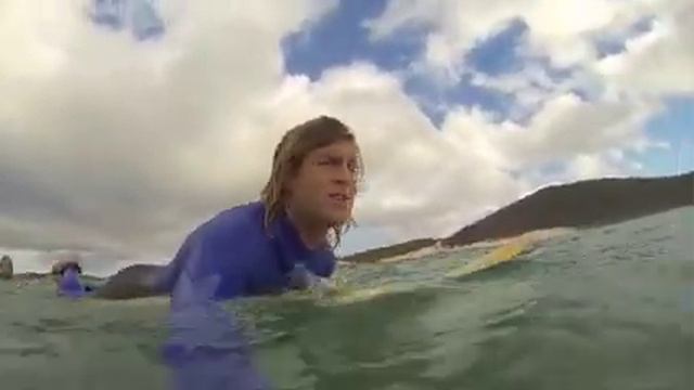 Port Stephens Surf School winter surf report. смотреть онлайн