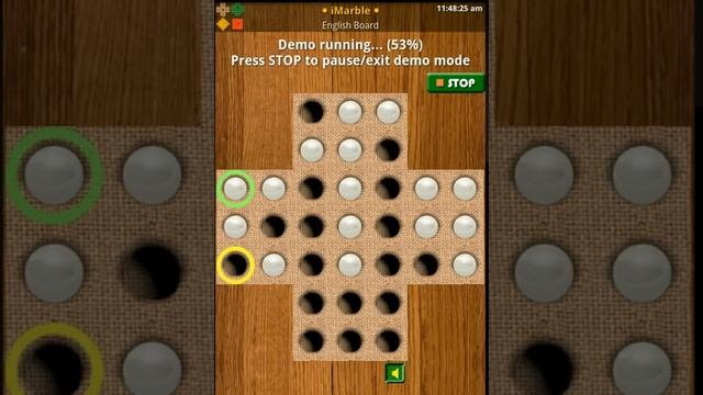 iMarble 1 - Peg/Marble Solitaire Solution - English Board смотреть онлайн