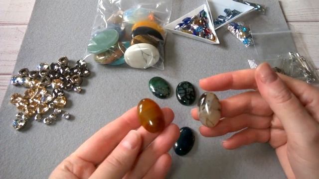 Обзор покупок с AliExpress. Натуральные камни, фурнитура, стразы, стеклянные бусины смотреть онлайн