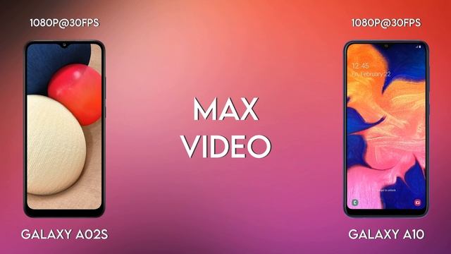 Samsung Galaxy A02s vs Samsung Galaxy A10 comparison смотреть онлайн