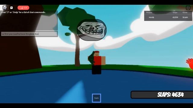 Roblox slap battles (fan made) how to get Troll glove смотреть онлайн