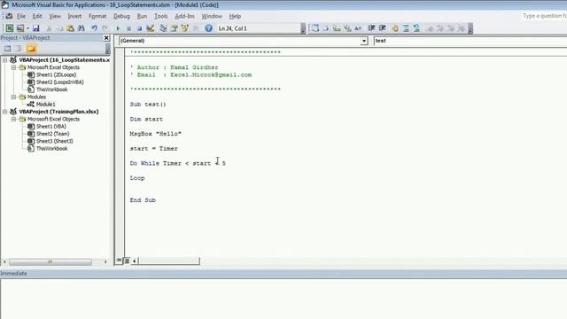 Advanced excel(vba) tutorial 28 : Timer using Do while loops смотреть онлайн