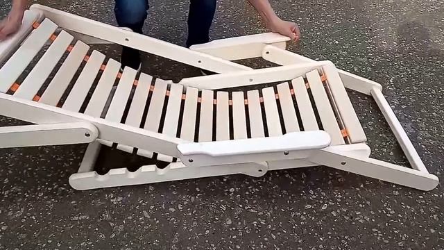 Копия видео "Шезлонг на ленте с подлокотником" смотреть онлайн