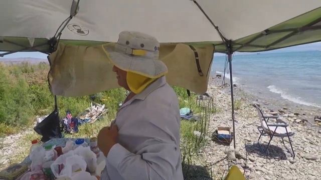 Рыбалка на Кинерете . Часть 2. Ночные карпы. Марик в воде !!! смотреть онлайн