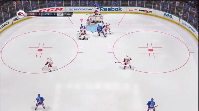 NHL 12 Gameplay: Detroit Red Wings V.S NY Rangers Period 3 смотреть онлайн